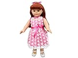 Highmall High Simulation Baby Doll's Clothes Lace White + Pink Dress for 14-16 inches Dolls