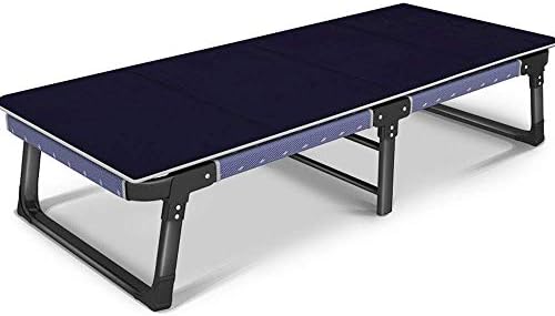 リクライニングチェア折りたたみベッドシングル メタルフレームオフィス昼寝用ベッドポータブルアダルトホームデッキチェア