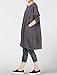 Mordenmiss Women's Stylish Sweatshirt Long Sleeve T-shirt Tops with Pockets (M, Dark Grey)