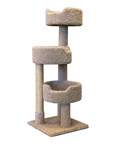 Deluxe Cat Tower with spacious cat perches and scratching post  for Large Cats