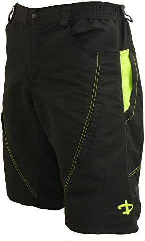 Deko Titan MTB Baggy Mountain Bike Shorts with Hi Viz feautres Black