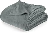 Utopia Bedding Cool Grey Fleece Blanket King Size