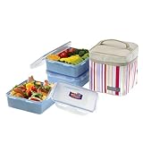 LOCK & LOCK Square Lunch Box 3-Piece Set with