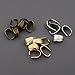 300pcs Mixed 3 Colors Metal Pinch Clip Clasp Bail Finish Necklace Clasps, Claw Bail for Necklace (M148)
