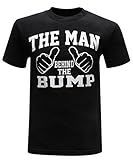 The Man Behind The Bump Men's T-Shirt (Medium) - Premium Black