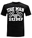 The Man Behind The Bump Men's T-Shirt (Medium) - Premium Black