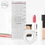 [New Verision] lnvisibobble Power Traceless Hair Ring (Crystal Clear) - Hair Coils, Coil Hair Ties - 10pcs (Crystal Clear)