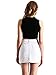 Beluring White Denim Mini Skirts for Women Casual Skirt US 6