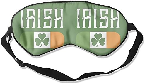 HEHE TAN Irish Flag Bandage Eye Mask Sleeping Mask Silk Mask Shade Sleep Gossles Eyeshade/blindfold