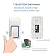 Vasteko Wireless Doorbell Kits No Battery Required for both Transmitter and Receiver, IPX7 Waterproof Push Button, 3-Level Volume, 25 Ring Tunes (White)