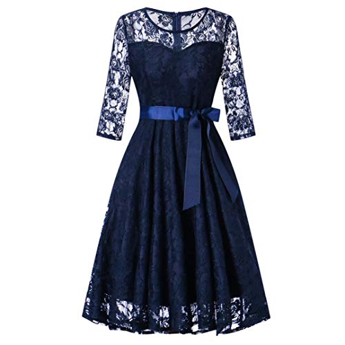 Women Dress,Dainzuy Ladies Long Sleeve Wedding Bridesmaid Lace Long Dress