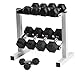 CAP Barbell 150-lb Rubber Hex Dumbbell Weight Set (Horizontal with Bench)thumb 2