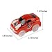 Mini Tudou Magic Cars 2 Pack, Replacement Race Track Car with 3 LED Lights Glow in Dark Compatible with Most Tracks for Boys and Girls (Red,Green)
