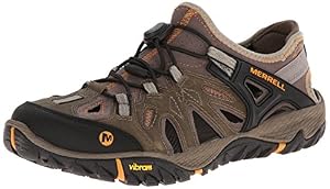 Merrell All Out Blaze Sieve Mens Hiking Water Shoes Brown Orange Vibram Sandals Merrell All Out Blaze Sieve MJ Women\ main image 4