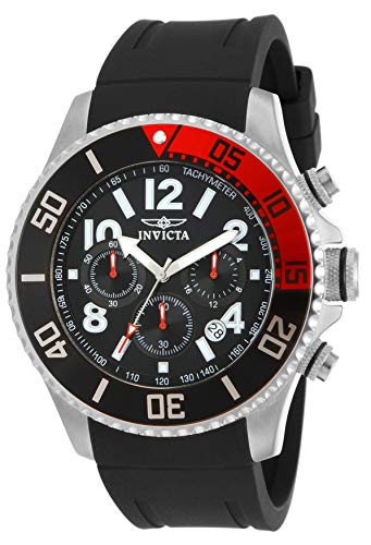 Invicta-Mens-15145-Pro-Diver-Stainless-Steel-Watch-With-Black-Polyurethane-Band