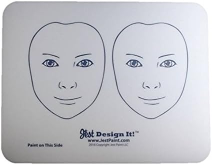 Jest Design It Face Painting Practice Board - 2 FRONT View Kids