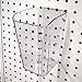 Pen Cup for Pegboard & Slatwall - Acrylic Bucket Bin - 2 Pack