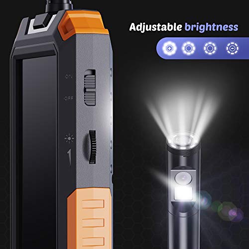 Dual Kameras Endoskopkamera, Doppelkamera Dual Lens 4,5 Zoll IPS Bildschirm Endoskop, 8+1 Einstellbaren LED-Licht… – Bild 6