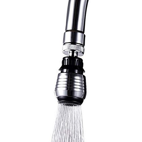 FTXJ 360 Rotate Swivel Faucet Nozzle Torneira Water Filter Adapter Water Purifier Saving Tap Aerator Diffuser Kitchen Accessories (Black, 57 mm x 35 mm x21 mm)