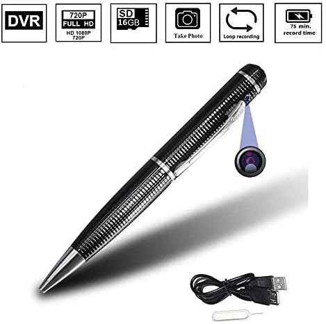 MLFMHR Spy Hidden Pen Camera -720P Portable Pen Nanny Surveillance Camera Video Recorder Build in for Personal Body Security