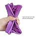 Ice Cube Tray, Silicone Square Ice Tray Easy Release Stackable Ice Cube Mold with Removable Lid， 24 Cavity (Purple)