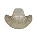 Dorfman Pacific Co. Men's 7 Piece Suplex Pinch Front Safari Hat, Fossil, XX-Large