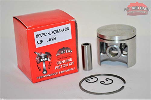 Lil Red Barn Husqvarna 261, 262, 262XP Piston Kit 48MM, Replaces Part # 503531172, 503531171 Tooling Ships From USA