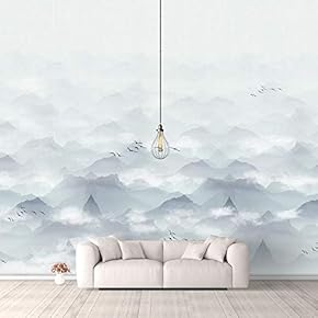 Wall Murals for Bedroom Traditional Chinese Landscape View Large Removable Wallpaper Peel and Stick Wall Stickers - 66x96 inches