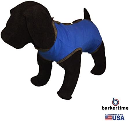 Royal Blue PeeJama E-Collar Alternative Recovery Suit, S - MADE IN USA - For Post-Surgical Wound Care, Hot Spot Treatment, Anti-Anxiety Relief, Incontinence, Heat