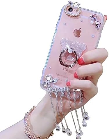 Ring Holder Samsung Galaxy A70 Case,Samsung Galaxy A70 Luxury Sparkle Bling Glitter Crystal Diamond Rhinestone Protective Phone Case Cover Bumper For Woman With 360 Degree Ring Grip Holder Kickstand