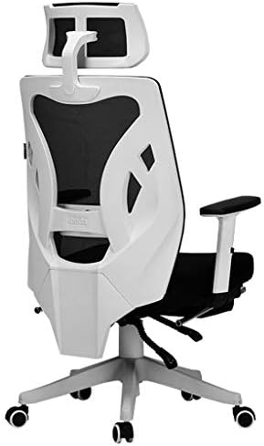 在庫あり パソコンチェア ハイバック オフィスチェア 研究に長期間座るための人間工学に基づいたコンピュータチェア ホームリフト可能なオフィスチェア および160 傾斜可能なオフィスチャイ 114 白 Color 68cm Size