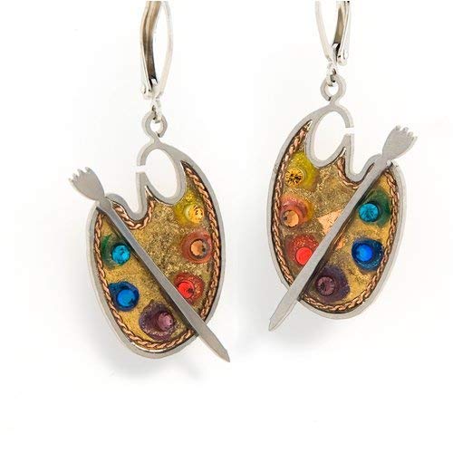 Seeka Painter's Palette Artist Earrings - E0838