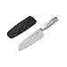 Guy Fieri Signature Stainless Steel Santoku Knife with Sheath (5-Inch, Black)