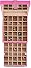 Glenor Co Earring Organizer - Classic 50 Section Jewelry Box/Case/Holder for Earrings, Rings, Necklaces, Jewelry, Cufflinks or Collections -2 Layer Small Compartments with Large Mirror - Pink