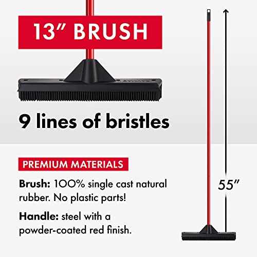 Ravmag Rubber Broom & Squeegee 13 Inch, 100 Natural Rubber. New