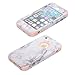 iPhone 5/5S/SE Case, Arukas Marble Design Ultra Slim Scratch Resistant Hybrid Hard PC Back Cover Soft Silicone Bumper Shockproof Protective Case for iPhone 5/5C/SE (4.0 Inch) (marble rose gold)