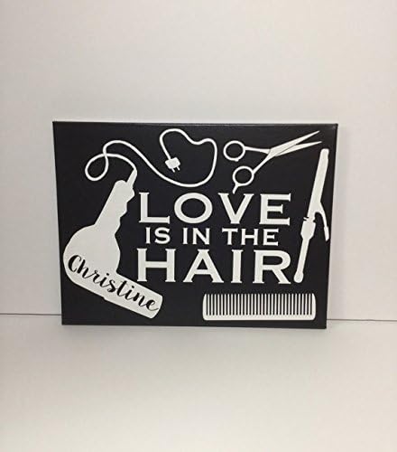 Painted canvas sign - gift for hairstylist