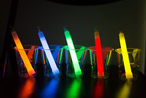 6 inches glow light sticks multi-color industrial grade 10 pack w…