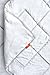 HOSPITOLOGY PRODUCTS White Comforter Twin Hypoallergenic Duvet Insert Microfiber All Season Goose Down Alternative Quilted - Corner Loops - Box Stitched - Washable - 64