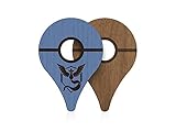 POKEWARES® Shield for Pokemon GO Plus | Mystic Blue | Real Wood Cover Skin for Nintendo Accessory - PREORDER