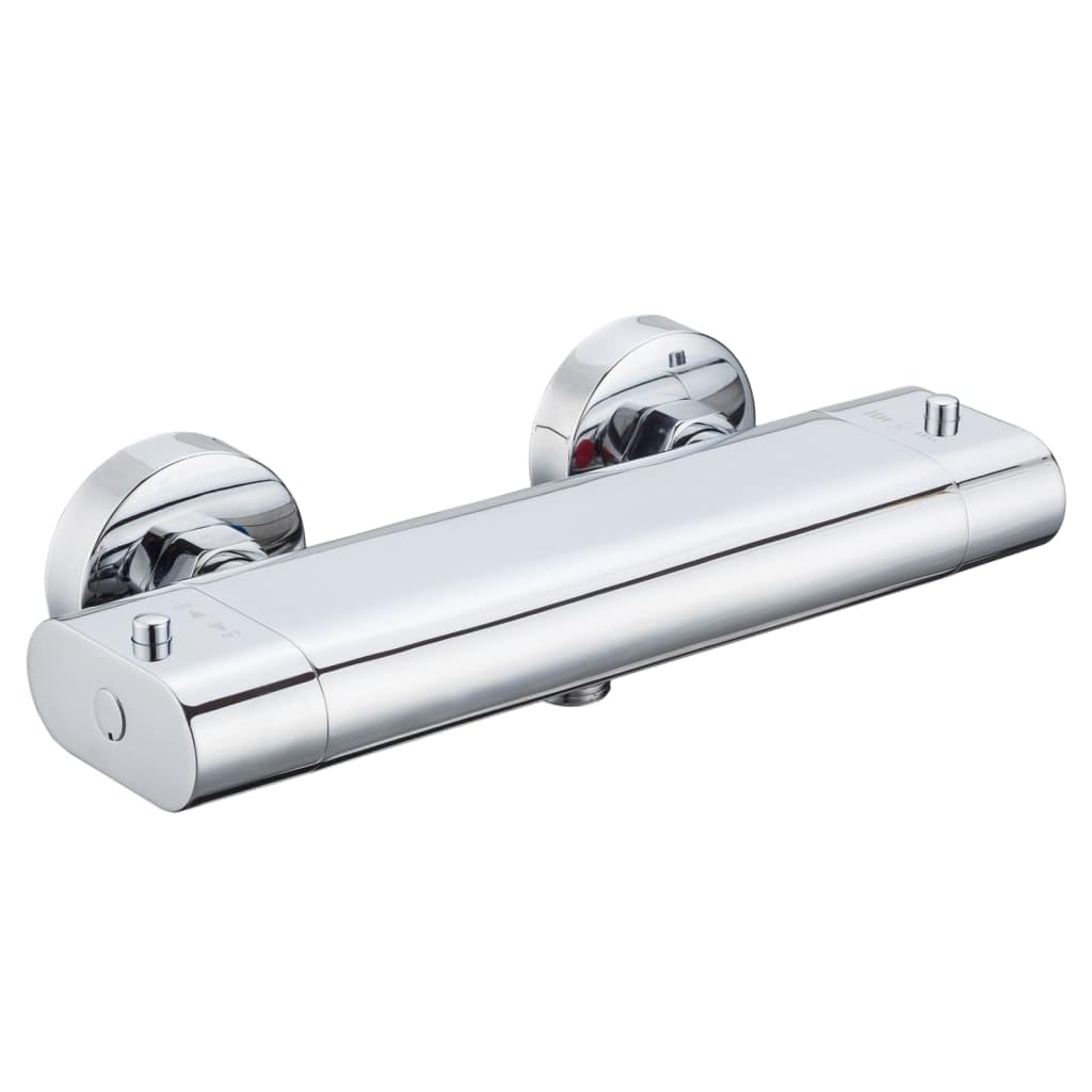 EISL Carneo 1230090 Thermostatic Shower Mixer Tap with Thermostatic Regulation with Safety Lock at 38 °C Chrome