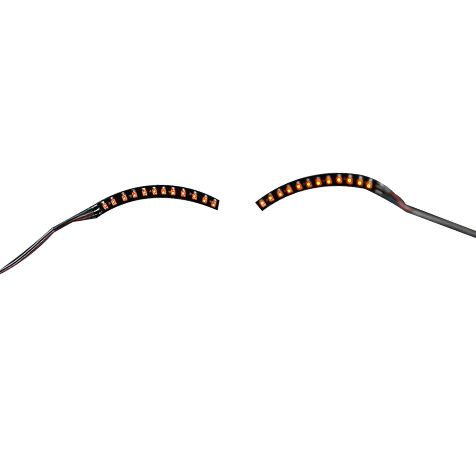 LED Eyelashes Light, Safe Low Current Eye Friendly Light Up LED Eyelid Eyeliner Sticker Face Jewelry for Party Nightclub Stage Halloween, Party Queen Essential (Orange)