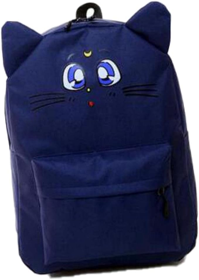 new Harajuku Style luna Sailor Moon Canvas Backpack Cute Cat Shoulder