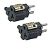 AC WORKS 15 to 20Amp 125Volt T-Blade Adapter (2PK-Compact)