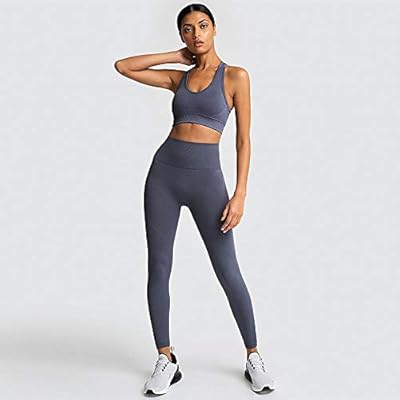 Conjunto de gimnasio sin costuras Nylon Mujer Ropa deportiva 2 ...