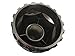 ONE SET of 2pcs Truck Front wheel Chrome ABS Axle HubCap Covers with 33mm Nut Covers for 10x285.75 hub
