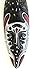 OMA African Wall Mask Wooden Hand Crafted Lucky In Love Fortune Goddess Peace Tiki Mask Wall Hanging Home Decor Gift