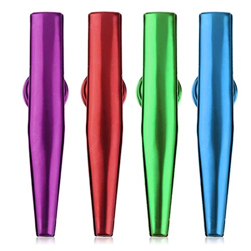 Creative Metal Kazoo 4 Colors Flute Diaphragm Harmonica Gift Kids Lover Christmas Practical