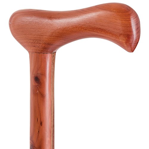 Brazos Twisted Aromatic Cedar Handcrafted Wood Walking Cane, 37 Inch, Made in the USA