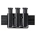 Safariland Duty Gear Glock 17 Open Top Slimline Triple Magazine Pouch (Plain Black)